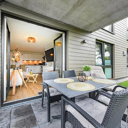 Antje Traumhafte 2 Schlafzimmer Im Eg Mit Sauna Nahe Des Strandes 아파트 켈렌후센